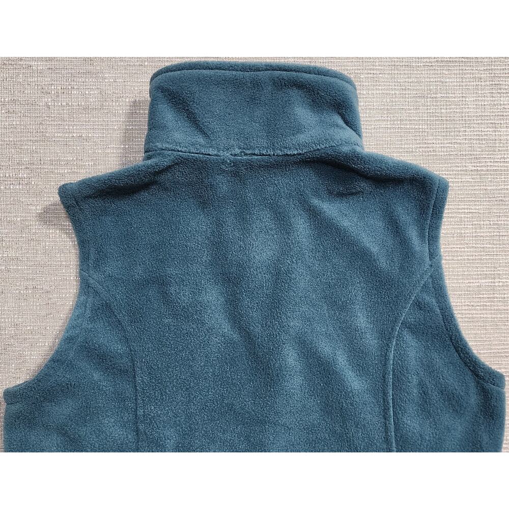 Columbia Womens Fleece Vest Teal Zip Front Size M - Picture 10 of 12